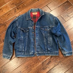 Vintage Levi Strauss & Co. Dark Denim Jean Jacket Size Large USED